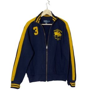 Vintage Polo Ralph Lauren 90s varsity stripe jacket Medium